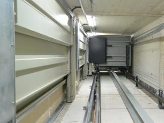Aufzugsschacht Serie 751: 1.450 mm x 1.530 mm für einen rollstuhlgeeigneten Aufzug mit Kabine